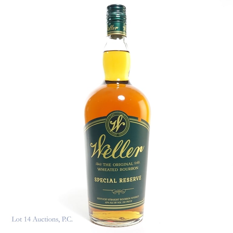 Weller Special Reserve Bourbon Liter (2022): Weller Special Reserve Bourbon (2024), 90 Proof, 1 Liter. Etch: L24170 0101:12B. Minor damage to front label - please see photos.