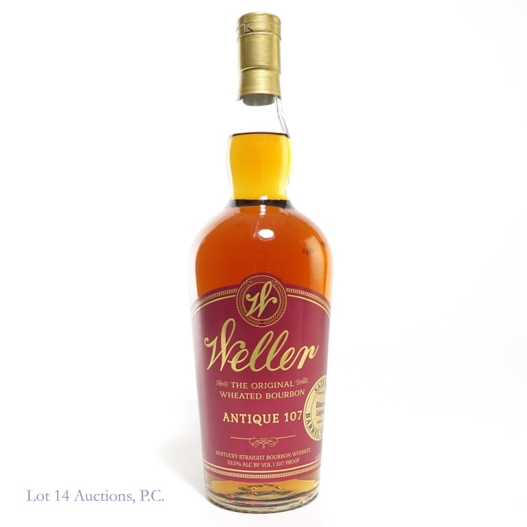 Weller Antique 107 Bourbon Sazerac Pick: Weller Antique 107 Bourbon, 107 Proof, 750 ml, Discount Liquors Barrel #411 Private selection.