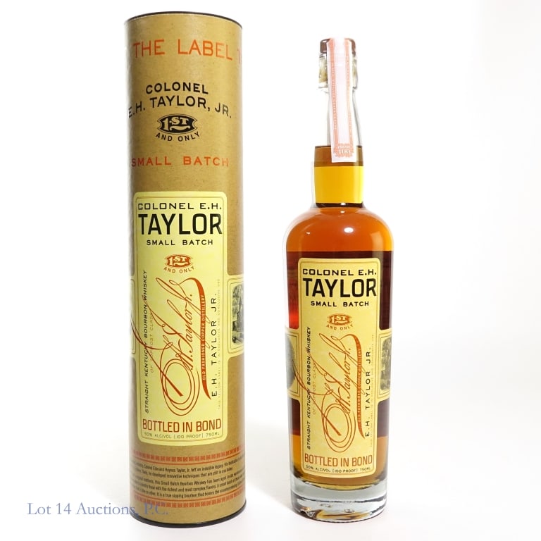 Col. E.H. Taylor Small Batch Bourbon (2021): Colonel E.H. Taylor Small Batch Straight Kentucky Bourbon Whiskey (2021). Bottled in Bond (100 proof). 750 ml. Original canister.
