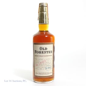 1968 Old Forester KY Straight Bourbon Whisky