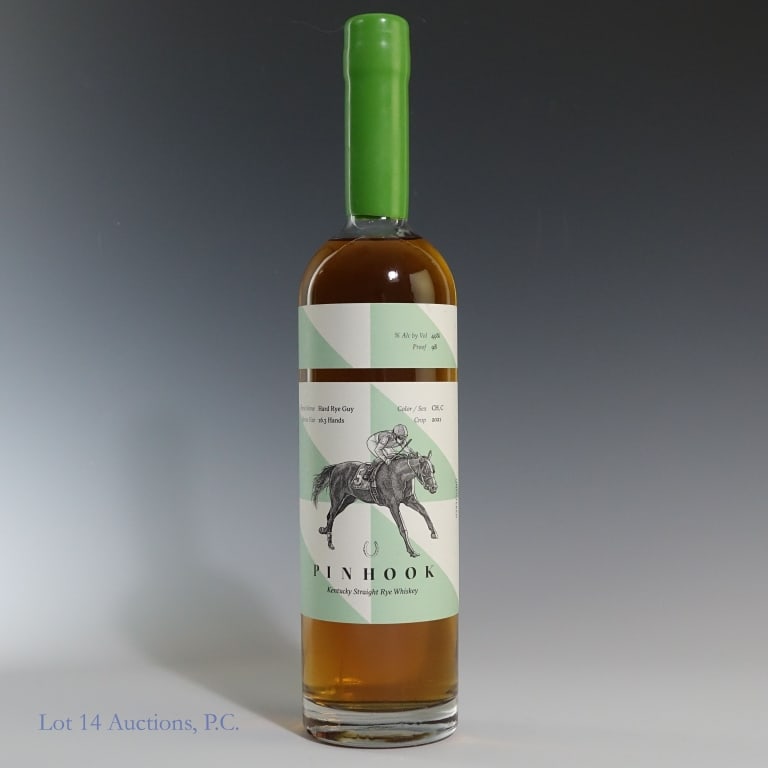 2021 Pinhook Straight Rye Whiskey: 2021 Pinhook Kentucky Straight Rye Whiskey. 750 ml. Proof 98.