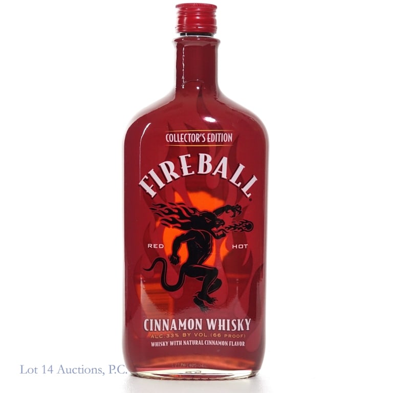Fireball Red Hot Collector's Ed. Cinnamon Whisky: Fireball Red Hot Collector's Edition Cinnamon Whisky, 66 Proof, 750 ml.