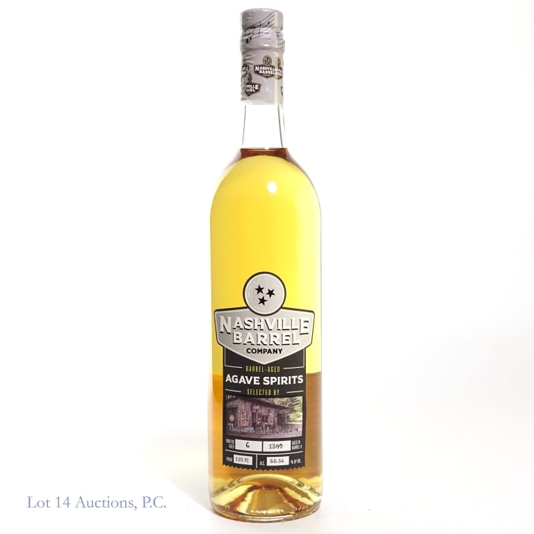 Nashville Barrel Company Barrel-Aged Agave Spirits: Nashville Barrel Company Barrel-Aged Agave Spirits, 110.72 Proof, 750 ml, Tennessee Jack Shack 4 Private Selection, Barrel #1389, Aged: 6 Months.