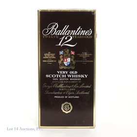 Ballantine's 12 yr Old Scotch (Sealed Vtg. Box)