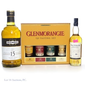 Drambuie 15 Liqueur, Glenmorangie Set, Talisker, 3