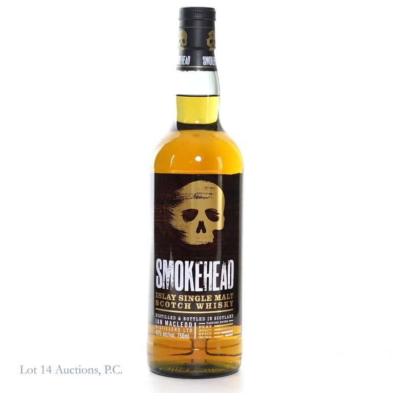 Smokehead Islay Single Malt Scotch Whisky: Smokehead Islay Single Malt Scotch Whisky, 43%abv, 750ml.