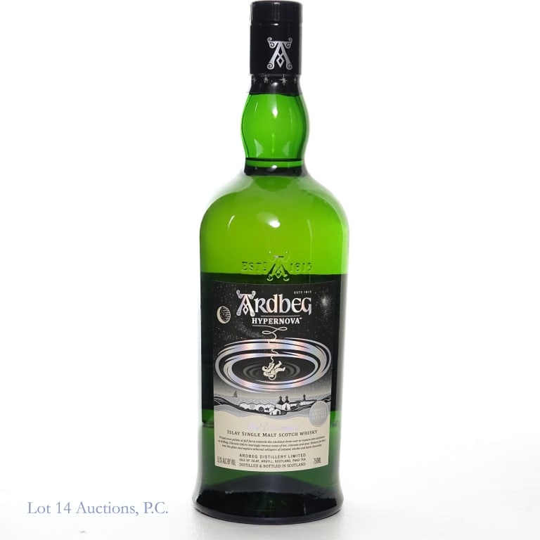 Ardbeg Hypernova 2022 Rel. Islay S.M. Scotch: Ardbeg "Hypernova" Islay Single Malt Scotch Whisky, HN 2022 Release. 51%abv, 750ml.