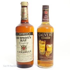 Hudson's Bay Canadian, Calvert American Whiskey, 2