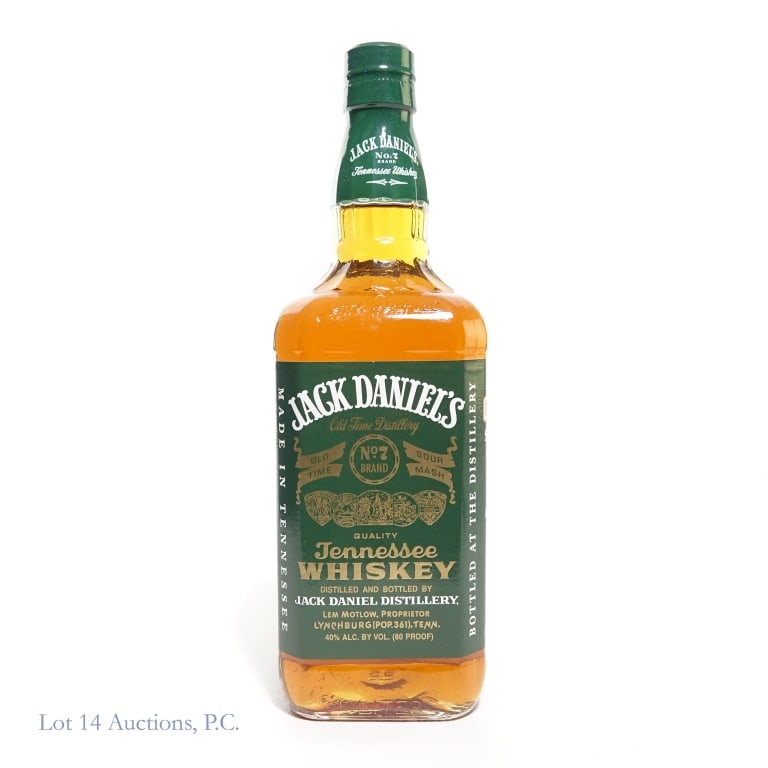 Jack Daniel's Green Label Tenn. Whiskey 1 Liter: Jack Daniel's Green Label Tennessee Whiskey, 80 Proof, 1 liter.
