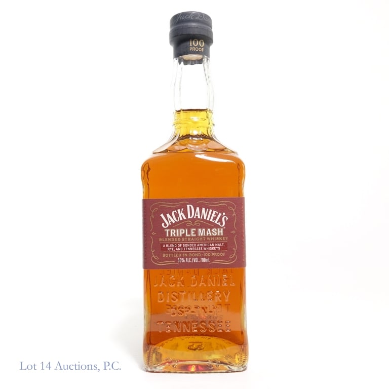 Jack Daniel's Triple Mash Tennessee Whiskey: Jack Daniel's Triple Mash Blended Tennessee Whiskey, 100 Proof, 700 ml.