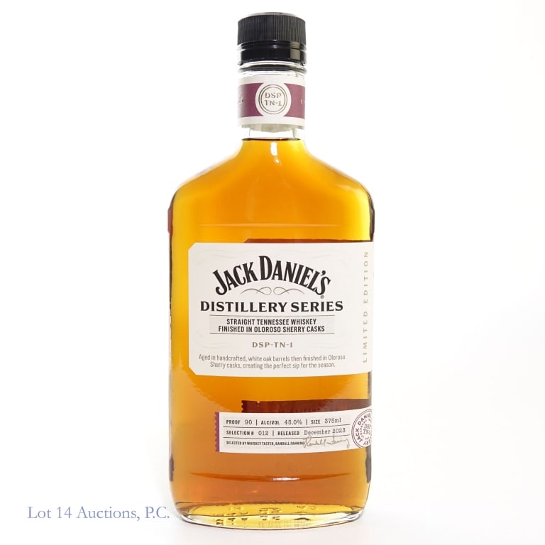 Jack Daniel's Distillery Series Oloroso Sherry: Jack Daniel's Distillery Series Oloroso Sherry Cask Tennessee Whiskey, 90 Proof, 375 ml, Selection #12, Released: December 2023.