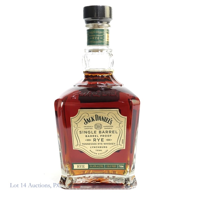 Jack Daniel's Barrel Proof SB Rye (2023): Jack Daniel's Barrel Proof Single Barrel Rye (2023), 128.8 Proof, 750 ml, Bottled: 04-19-23, Barrel #23-04054, Barrel House # 2-03.
