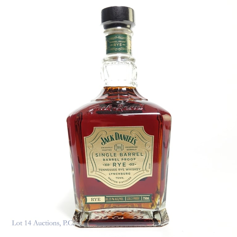 Jack Daniel's SB Barrel Proof Rye (2023): Jack Daniel's Barrel Proof Single Barrel Rye (2023), 130.3 Proof, 750 ml, Bottled: 10-19-23, Barrel #23-23533, Barrel house 2-03.
