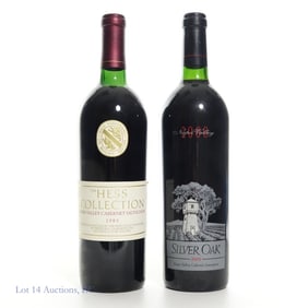 1985 Hess & 2000 Silver Oak Cab Sauv (2)