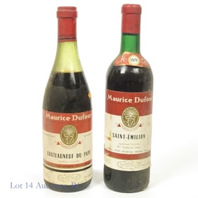 Maurice Dufour Saint Emilion & Chateauneuf du Pape