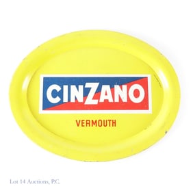 Cinzano Vermouth Vintage Tin Serving Tray