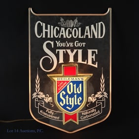 Old Style Illuminated Chicagoland Sign