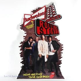Budweiser Rolling Stones Voodoo Lounge Metal Sign