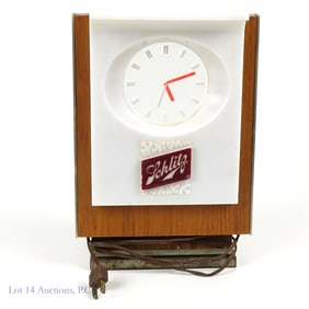 Light Up Schlitz Beer Bar Clock
