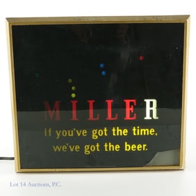 Miller Bouncing Ball Light Up Motion Sign