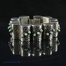 Sterling Silver Half Barrel Bracelet
