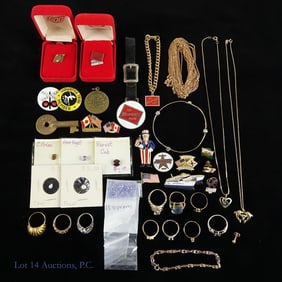 Sterling, Costume, Railroad Jewelry Gems More