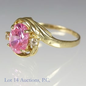 10k Yellow Gold Tourmaline (?) Ring