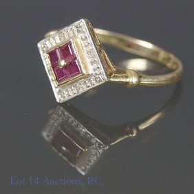 10k Yellow Gold Spinel Ring