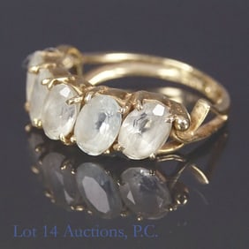 CI 10k Y Gold Ring With Gems