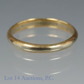 14k Yellow Gold Wedding Band