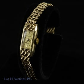 Geneve 14k Yellow Gold Woman's Wristwatch