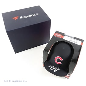 Kris Bryant Signed Black Cubs Mini Helmet (COA)