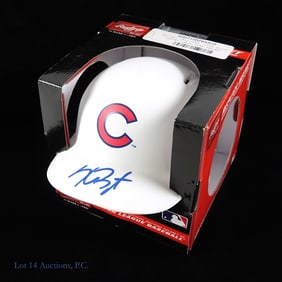 Kris Bryant Autographed Cubs Mini Helmet