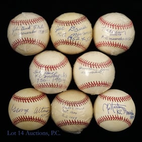 Signed Baseballs Kansas City Monarchs (8)