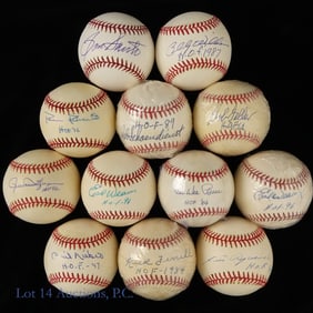 Baseballs Signed By HOF Members (13)