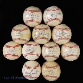 Signed Baseballs From Award Winners (11)