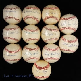 Baseballs Signed By Negro League Players (12)