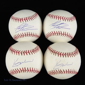 Cubs Autographed Major League Baseballs (4)