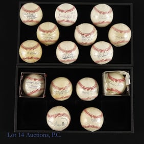 14 Baseballs Signed By Former Negro League Players