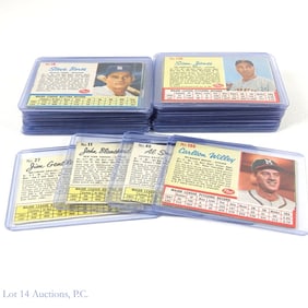 37 Post Cereal Baseball Cards 1962 And 1963