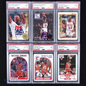 1989-94 Hoops Fleer UD Michael Jordan (PSA) (6)