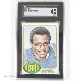 1976 Topps #148 Walter Payton Rookie Card (SGC 4)