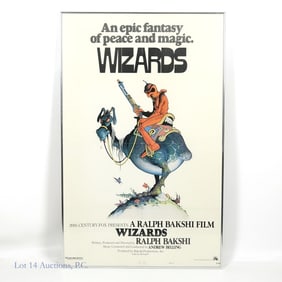 25" x 40" Wizards Movie Poster, Style A, Framed