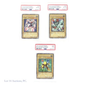 2003 Yu-Gi-Oh! Promo Cards 1 - 3 PSA Graded 8