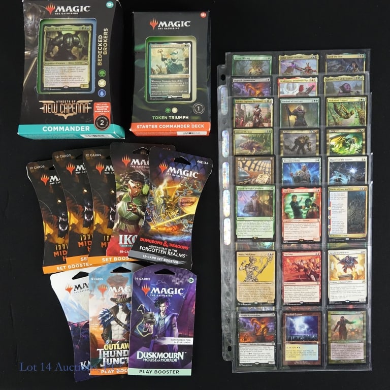 Magic The Gathering Boosters (Factory Sealed): Magic The Gathering (MTG) Boosters, Decks & Cards (All Decks & Boosters Factory Sealed). Includes: Streets of New Capenna - Bedecked Brokers Commander Deck (100 Card Deck - 15 New Cards), Token Triump