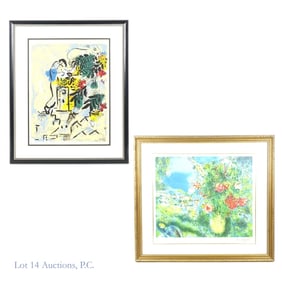 Marc Chagall (87-85) Paysage & Cite des Arts (2) (LOCAL / 3rd Party Shipping only)