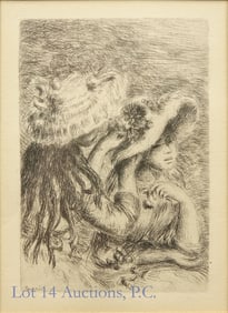 Renoir (1841-1919) "Chapeau Epingle" Etching