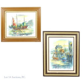 Alan Simpson, 1941-2007, Maritime Paintings (2) (LOCAL / 3rd Party Shipping only)