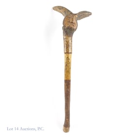 Penobscot Carved Wood Root Club