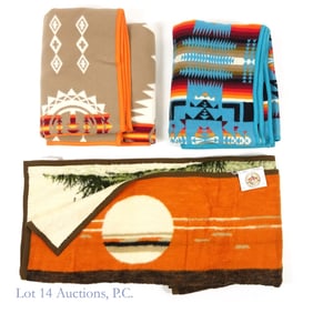 Pendleton and Biederlack Blankets (3)